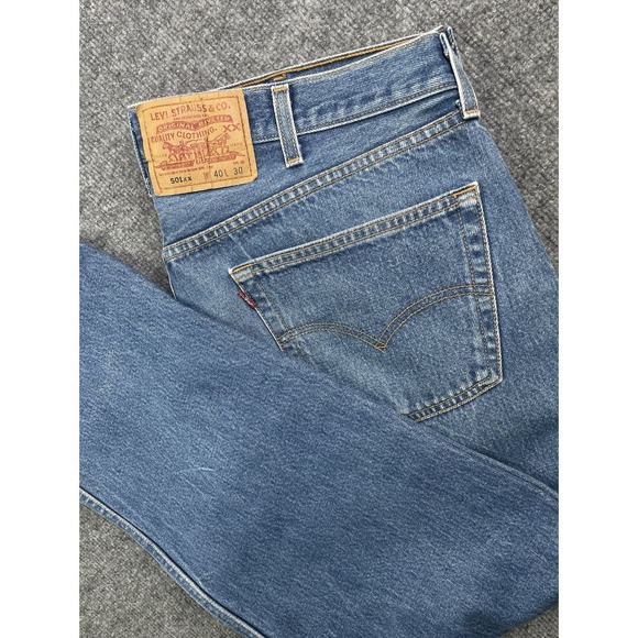 Vintage 90's‎ Levis Men's 501xx 40X30 (fits 37X26.5) Light Blue Button Fly